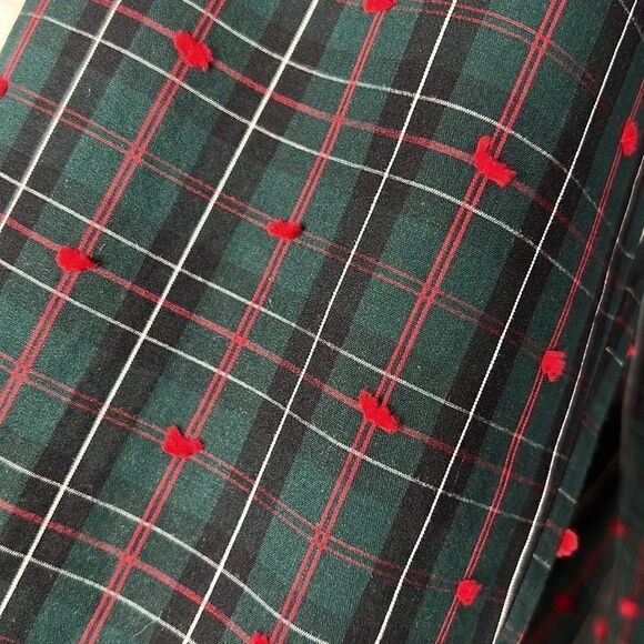 Brooks Brothers Red Fleece Tartan Plaid Pleated Front Button Down Blouse Shirt - Picture 10 of 12